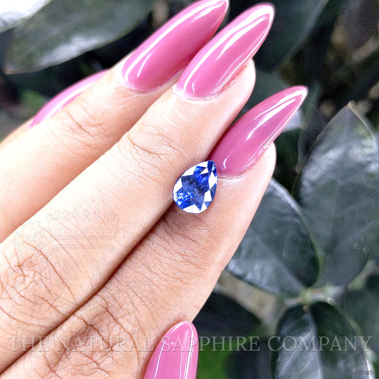 1.85 Ct. Blue Sapphire from Ceylon (Sri Lanka)