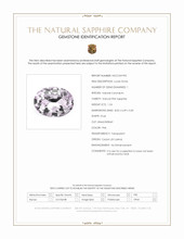 1.24 Ct. Pink Sapphire from Ceylon (Sri Lanka) Scan Report