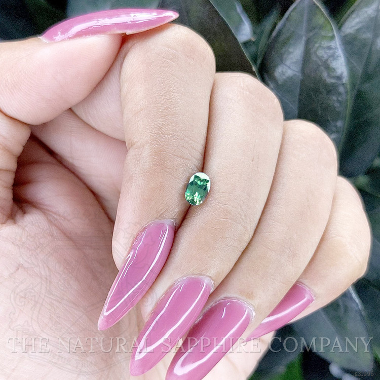 0.59 Ct. Bluish Green Sapphire from Madagascar