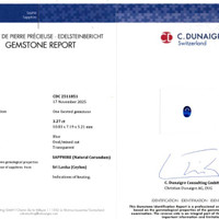3.27 Ct. Blue Sapphire from Ceylon (Sri Lanka) Scan Report