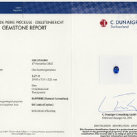 3.27 Ct. Blue Sapphire from Ceylon (Sri Lanka) Scan Report