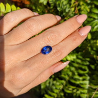 3.27 Ct. Blue Sapphire from Ceylon (Sri Lanka) Life Style