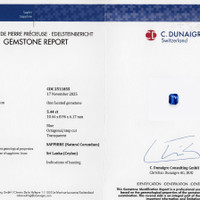 5.44 Ct. Blue Sapphire from Ceylon (Sri Lanka) Scan Report