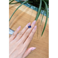 3.42 Ct. Blue Sapphire from Thailand Life Style