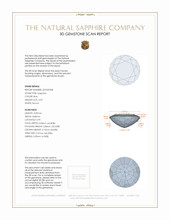 2.59 Ct. Blue Sapphire from Thailand 3 D Scan Report