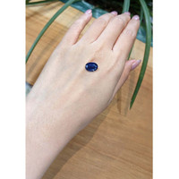 4.17 Ct. Blue Sapphire from Thailand Life Style