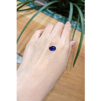 3.26 Ct. Blue Sapphire from Thailand Life Style