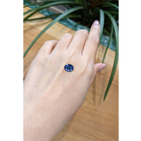 2.56 Ct. Blue Sapphire from Thailand Life Style