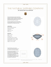 2.56 Ct. Blue Sapphire from Thailand 3 D Scan Report