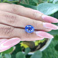 5.57 Ct. Blue Sapphire from Ceylon (Sri Lanka) Life Style