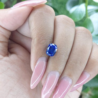 2.54 Ct. Blue Sapphire from Ceylon (Sri Lanka) Life Style