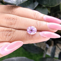 4.72 Ct. Purplish Pink Sapphire from Ceylon (Sri Lanka) Life Style