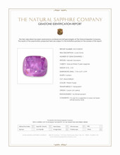 2.53 Ct. Pinkish Purple Sapphire from Ceylon (Sri Lanka) Scan Report