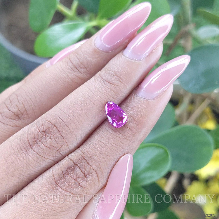 2.01 Ct. Purplish Pink Sapphire from Ceylon (Sri Lanka)