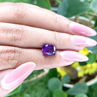 4.01 Ct. Purple Sapphire from Ceylon (Sri Lanka) Life Style