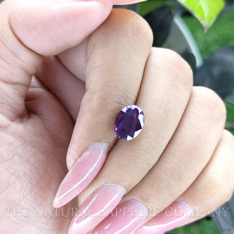 3.12 Ct. Pinkish Purple Sapphire from Ceylon (Sri Lanka)