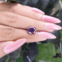 3.12 Ct. Pinkish Purple Sapphire from Ceylon (Sri Lanka) Life Style