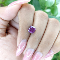 2.02 Ct. Pinkish Purple Sapphire from Ceylon (Sri Lanka) Life Style