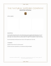 10.02 Ct. Peach Sapphire from Ceylon (Sri Lanka) Appraisal