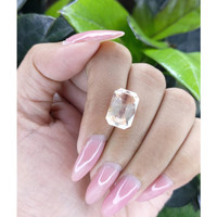 10.02 Ct. Peach Sapphire from Ceylon (Sri Lanka) Life Style