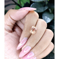 4.10 Ct. Peach Sapphire from Ceylon (Sri Lanka) Life Style