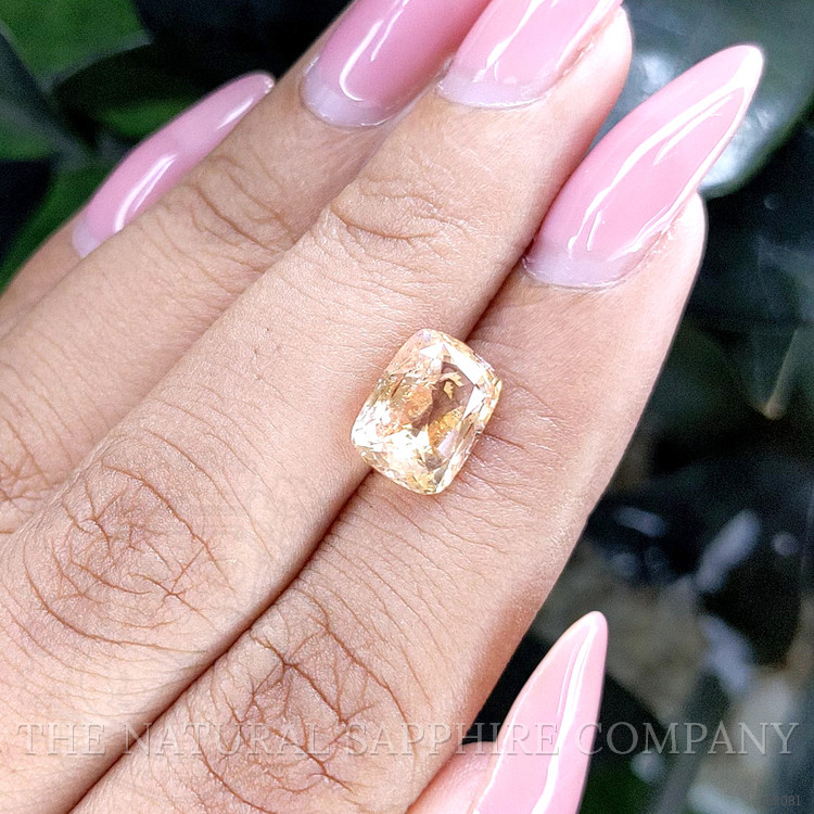 4.10 Ct. Peach Sapphire from Ceylon (Sri Lanka)