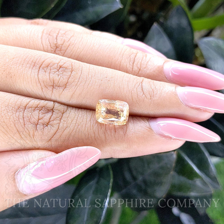 4.10 Ct. Peach Sapphire from Ceylon (Sri Lanka)