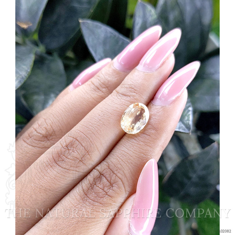 3.62 Ct. Peach Sapphire from Ceylon (Sri Lanka)