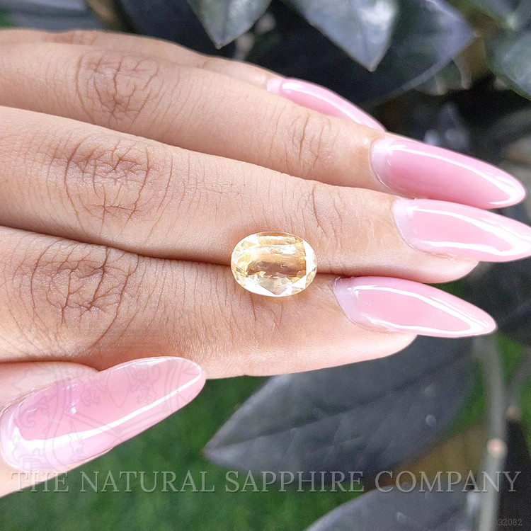 3.62 Ct. Peach Sapphire from Ceylon (Sri Lanka)