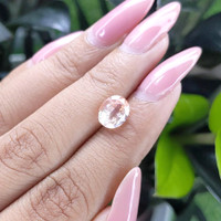 2.66 Ct. Peach Sapphire from Ceylon (Sri Lanka) Life Style