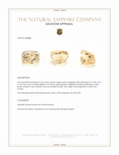 2.52 Ct. Peach Sapphire from Ceylon (Sri Lanka) Appraisal