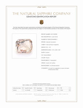 1.02 Ct. Peach Sapphire from Ceylon (Sri Lanka) Scan Report