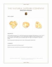 5.51 Ct. Peach Sapphire from Ceylon (Sri Lanka) Appraisal