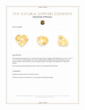 5.51 Ct. Peach Sapphire from Ceylon (Sri Lanka) Appraisal