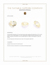 2.54 Ct. Yellow Sapphire from Ceylon (Sri Lanka) Appraisal