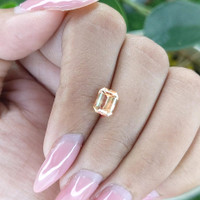 1.68 Ct. Peach Sapphire from Ceylon (Sri Lanka) Life Style