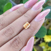 1.68 Ct. Peach Sapphire from Ceylon (Sri Lanka) Life Style