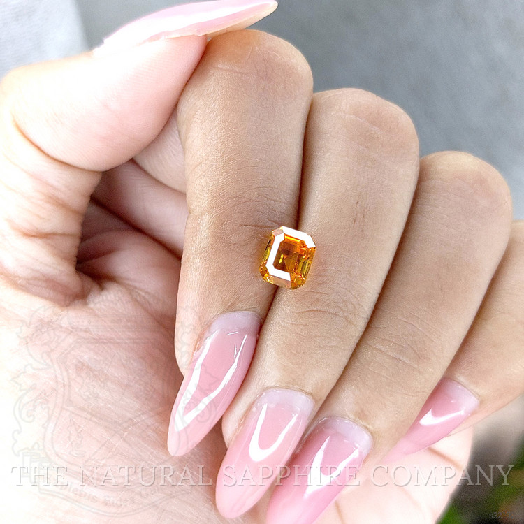 2.51 Ct. Yellowish Orange Sapphire from Ceylon (Sri Lanka)