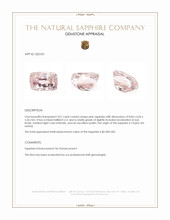 3.01 Ct. Pink Sapphire from Ceylon (Sri Lanka) Appraisal