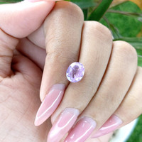 2.55 Ct. Pinkish Purple Sapphire from Ceylon (Sri Lanka) Life Style