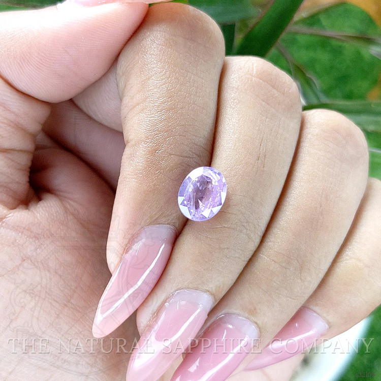 2.55 Ct. Pinkish Purple Sapphire from Ceylon (Sri Lanka)