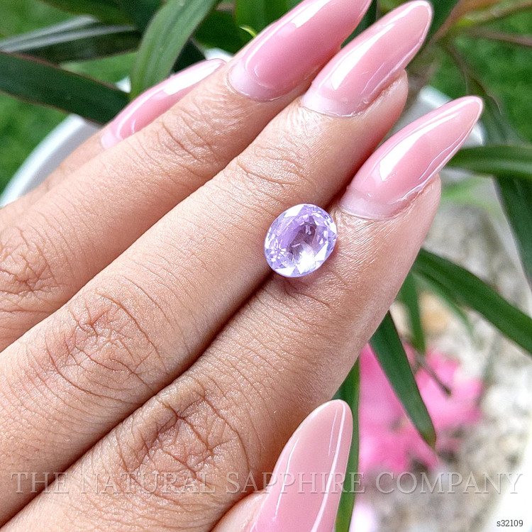 2.55 Ct. Pinkish Purple Sapphire from Ceylon (Sri Lanka)