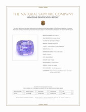 4.15 Ct. Bluish Purple Sapphire from Ceylon (Sri Lanka) Scan Report