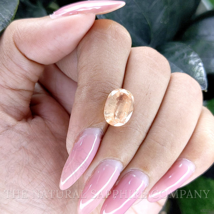 5.07 Ct. Peach Sapphire from Ceylon (Sri Lanka)
