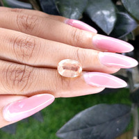 5.07 Ct. Peach Sapphire from Ceylon (Sri Lanka) Life Style
