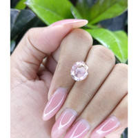 5.48 Ct. Peach Sapphire from Ceylon (Sri Lanka) Life Style
