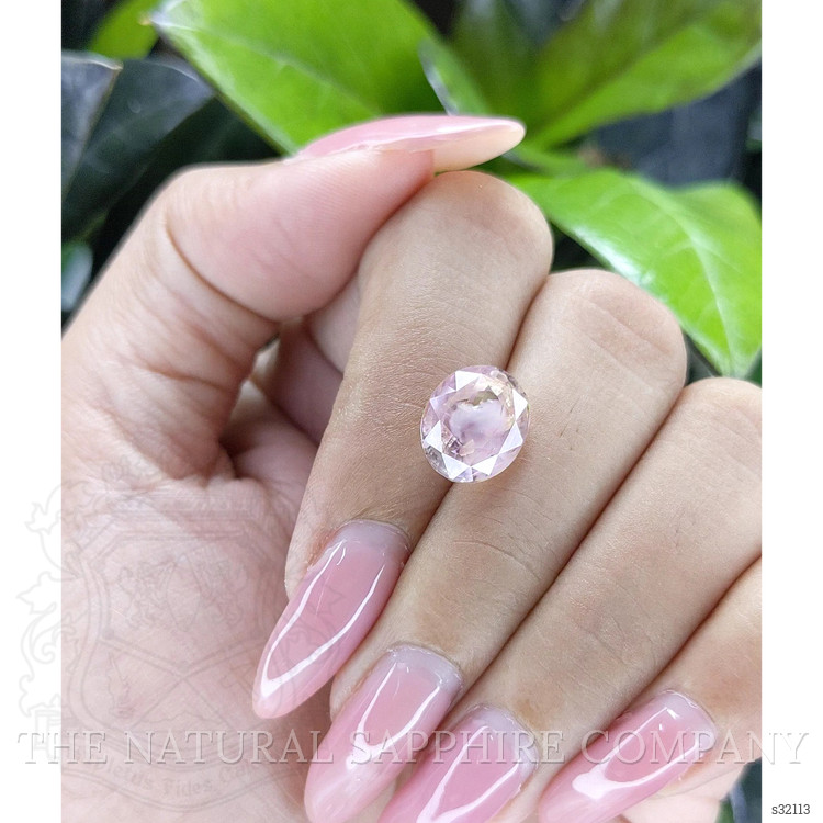 5.48 Ct. Peach Sapphire from Ceylon (Sri Lanka)