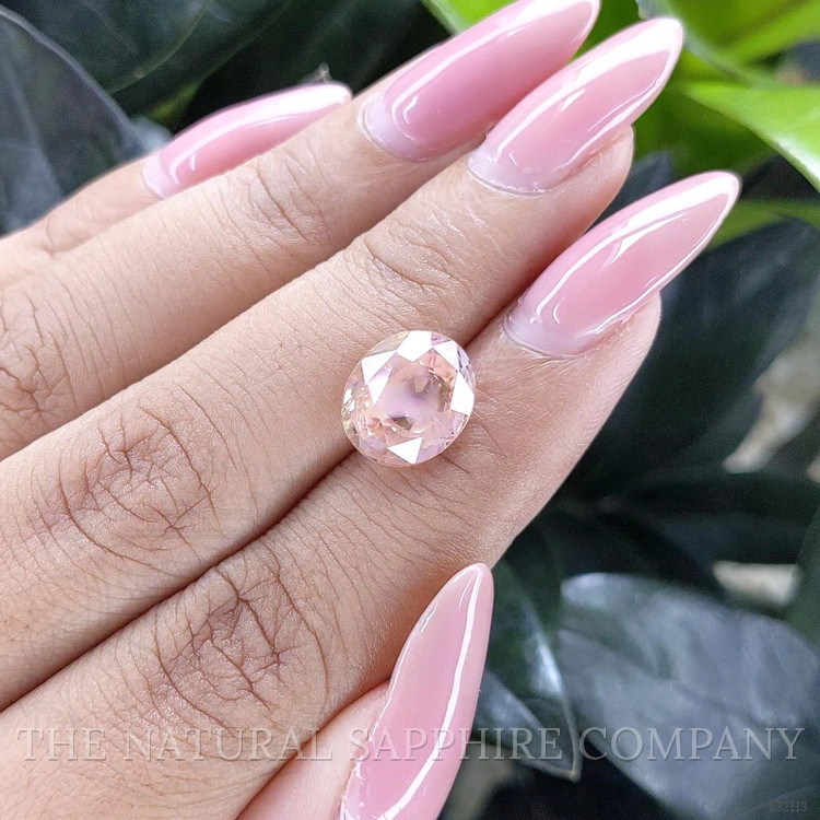 5.48 Ct. Peach Sapphire from Ceylon (Sri Lanka)