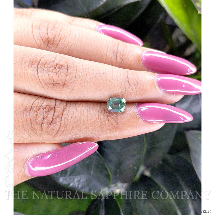 1.30 Ct. Bluish Green Sapphire from Madagascar