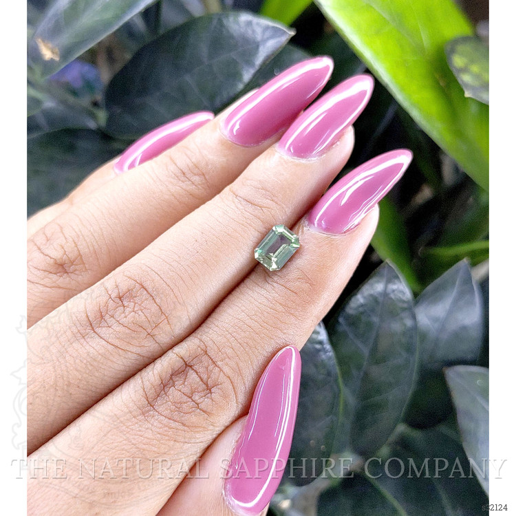 1.30 Ct. Bluish Green Sapphire from Madagascar